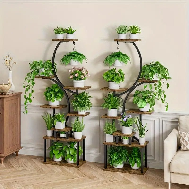 Estanteria Para Plantas De Metal Con 3 Luces BellaNatura®