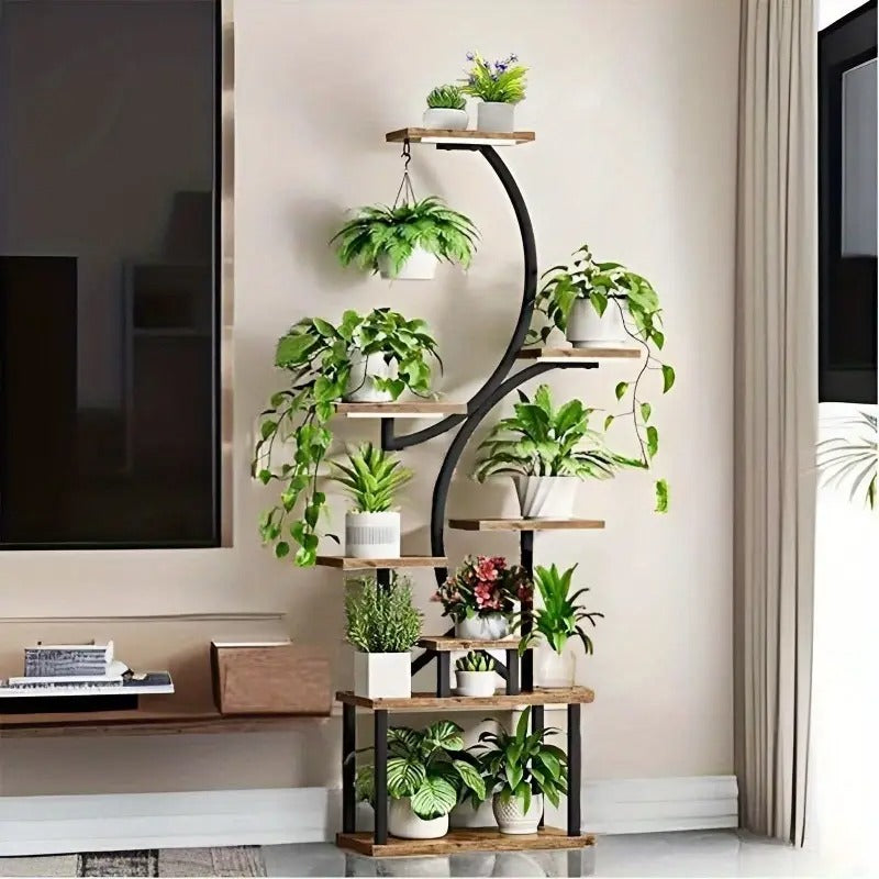 Estanteria Para Plantas De Metal Con 3 Luces BellaNatura®