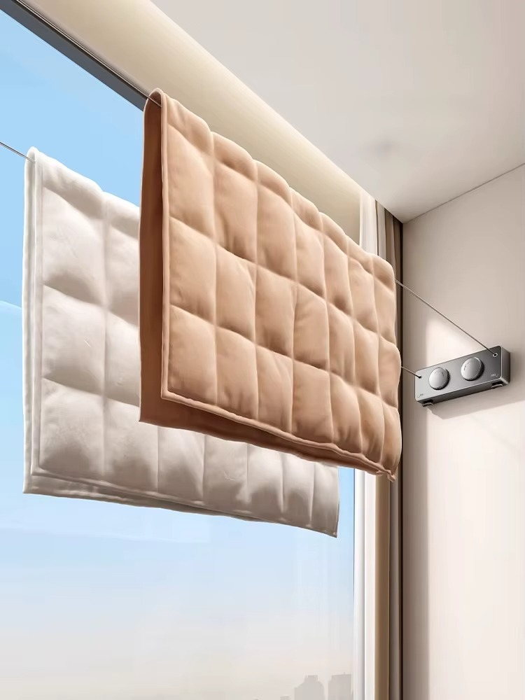 Tendedero Retráctil de Pared sin Taladro