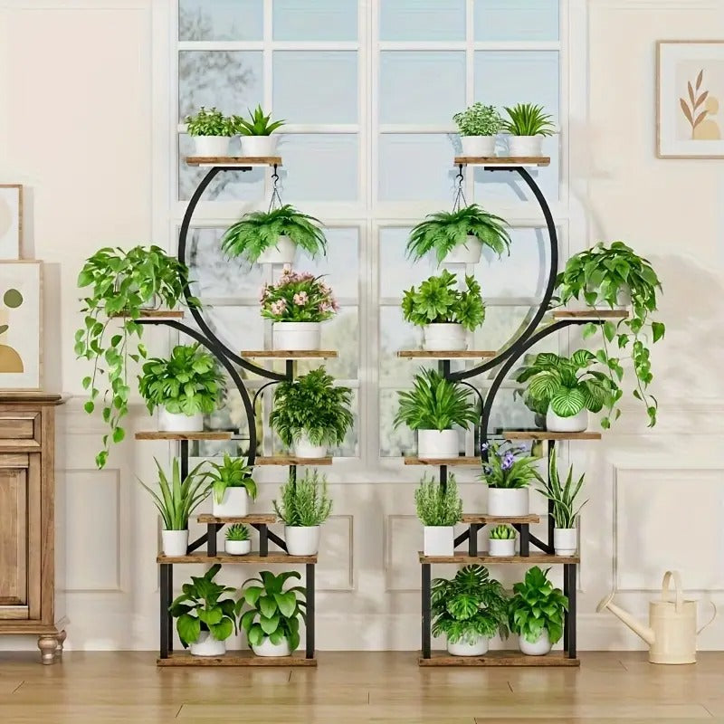 Estanteria Para Plantas De Metal Con 3 Luces BellaNatura®