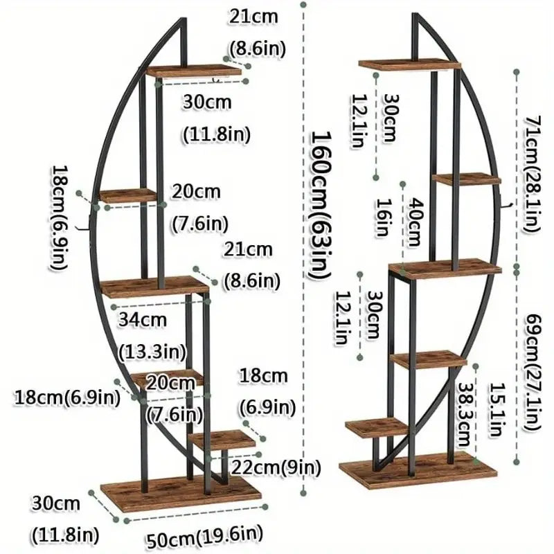 Estanteria Para Plantas De Metal Con 3 Luces BellaNatura®