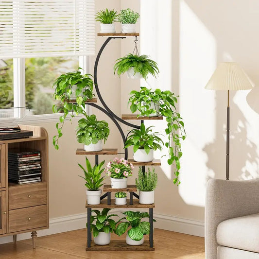 Estanteria Para Plantas De Metal Con 3 Luces BellaNatura®
