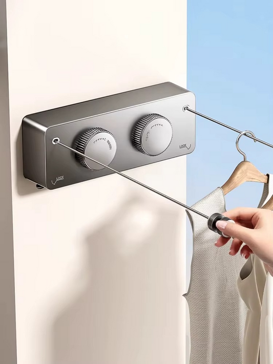 Tendedero Retráctil de Pared sin Taladro