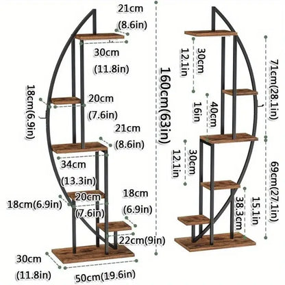 Estanteria Para Plantas De Metal Con 3 Luces BellaNatura®